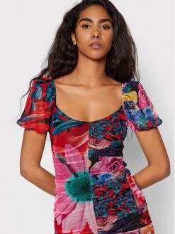 Desigual Γυναίκες Κοκτέιλ Φορέματα Φόρεμα κοκτέιλ MONSIEUR CHRISTIAN LACROIX Marsella 22SWVK45 Έγχρωμο Slim Fit -Εξοδος Desigual Κατάστημα unnamed file 1538