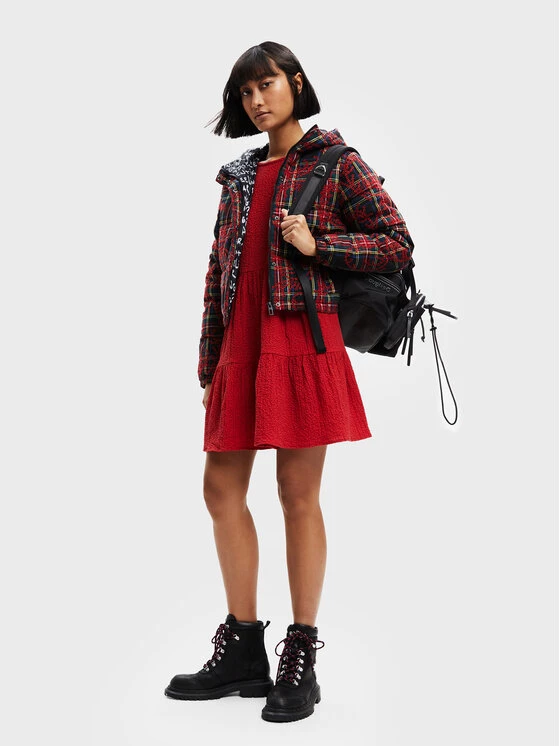 Desigual Γυναίκες Μεταβατικά Μπουφάν Μπουφάν μεταβατικό Kris 22WWEW69 Κόκκινο Regular Fit 4 Desigual Γυναίκες Μεταβατικά Μπουφάν Μπουφάν μεταβατικό Kris 22WWEW69 Κόκκινο Regular Fit - Image 2