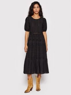 Desigual Γυναίκες Καθημερινά Φορέματα Φόρεμα καθημερινό Brady 22SWVW16 Μαύρο Regular Fit