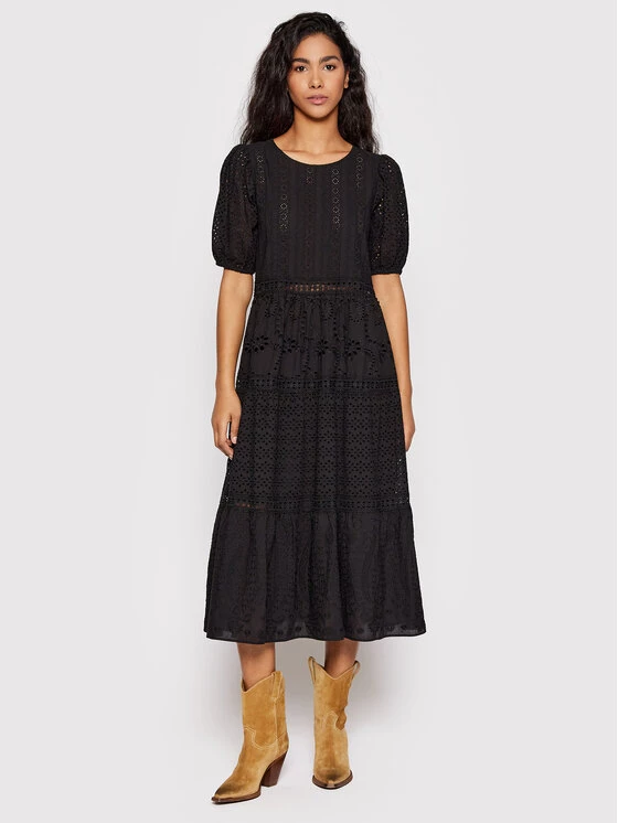 Desigual Γυναίκες Καθημερινά Φορέματα Φόρεμα καθημερινό Brady 22SWVW16 Μαύρο Regular Fit 3 Desigual Γυναίκες Καθημερινά Φορέματα Φόρεμα καθημερινό Brady 22SWVW16 Μαύρο Regular Fit