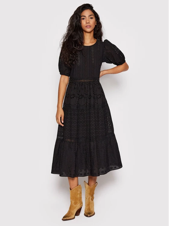 Desigual Γυναίκες Καθημερινά Φορέματα Φόρεμα καθημερινό Brady 22SWVW16 Μαύρο Regular Fit 4 Desigual Γυναίκες Καθημερινά Φορέματα Φόρεμα καθημερινό Brady 22SWVW16 Μαύρο Regular Fit - Image 2