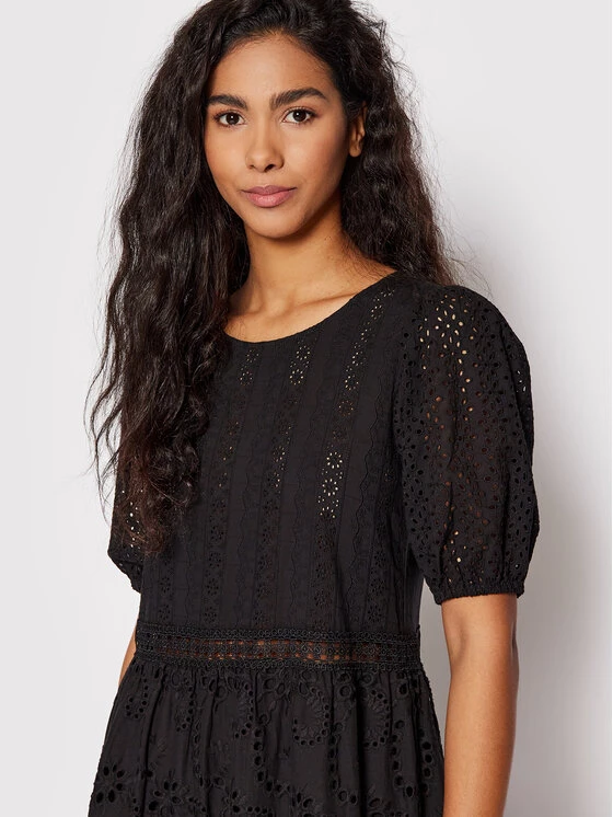 Desigual Γυναίκες Καθημερινά Φορέματα Φόρεμα καθημερινό Brady 22SWVW16 Μαύρο Regular Fit 6 Desigual Γυναίκες Καθημερινά Φορέματα Φόρεμα καθημερινό Brady 22SWVW16 Μαύρο Regular Fit - Image 4