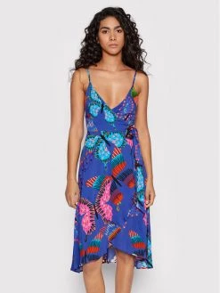 Desigual Γυναίκες Καλοκαιρινά Φορέματα Φόρεμα καλοκαιρινό Alana 22SWMW11 Μωβ Regular Fit