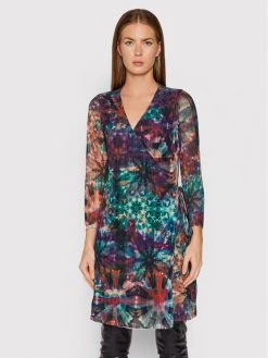 Desigual Γυναίκες Καθημερινά Φορέματα Φόρεμα καθημερινό Baker Street 21WWVK21 Έγχρωμο Regular Fit