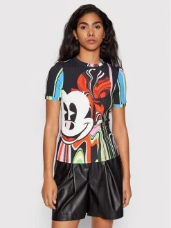 Desigual Γυναίκες T-shirts T-Shirt MONSIEUR CHRISTIAN LACROIX DISNEY Mickey Psychodelic 22SWTKAQ Έγχρωμο Slim Fit