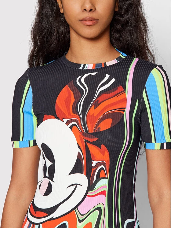 Desigual Γυναίκες T-shirts T-Shirt MONSIEUR CHRISTIAN LACROIX DISNEY Mickey Psychodelic 22SWTKAQ Έγχρωμο Slim Fit 6 Desigual Γυναίκες T-shirts T-Shirt MONSIEUR CHRISTIAN LACROIX DISNEY Mickey Psychodelic 22SWTKAQ Έγχρωμο Slim Fit - Image 4