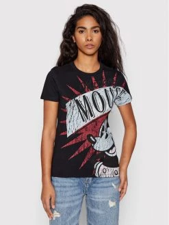 Desigual Γυναίκες T-shirts T-Shirt DISNEY Mickey Boom 22SWTK99 Μαύρο Regular Fit