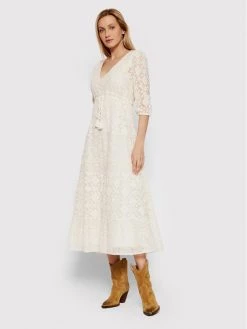 Desigual Γυναίκες Καθημερινά Φορέματα Φόρεμα καθημερινό Tulum 22SWVW06 Μπεζ Regular Fit -Εξοδος Desigual Κατάστημα unnamed file 1629