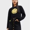 Desigual Γυναίκες Μπλούζες Μπλούζα SMILEY 22WWSK35 Μαύρο Relaxed Fit -Εξοδος Desigual Κατάστημα unnamed file 164