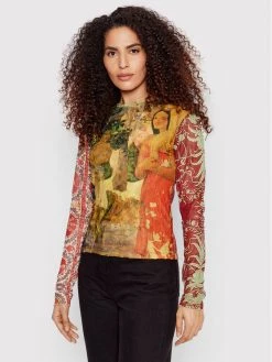 Desigual Γυναίκες Μπλουζάκια Μπλουζάκι Gauguin 22SWTKAF Έγχρωμο Slim Fit