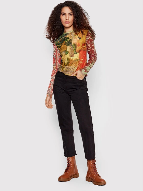 Desigual Γυναίκες Μπλουζάκια Μπλουζάκι Gauguin 22SWTKAF Έγχρωμο Slim Fit 4 Desigual Γυναίκες Μπλουζάκια Μπλουζάκι Gauguin 22SWTKAF Έγχρωμο Slim Fit - Image 2