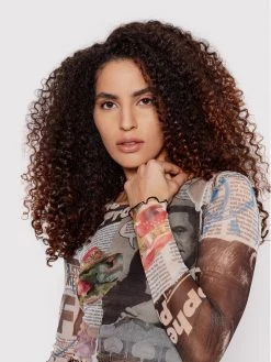 Desigual Γυναίκες Καθημερινά Φορέματα Φόρεμα καθημερινό Breaking News 22SWVK49 Έγχρωμο Slim Fit -Εξοδος Desigual Κατάστημα unnamed file 1661