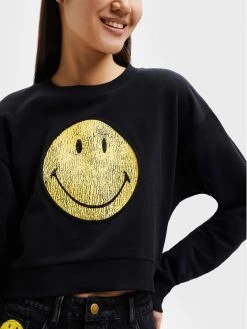 Desigual Γυναίκες Μπλούζες Μπλούζα SMILEY 22WWSK35 Μαύρο Relaxed Fit -Εξοδος Desigual Κατάστημα unnamed file 167