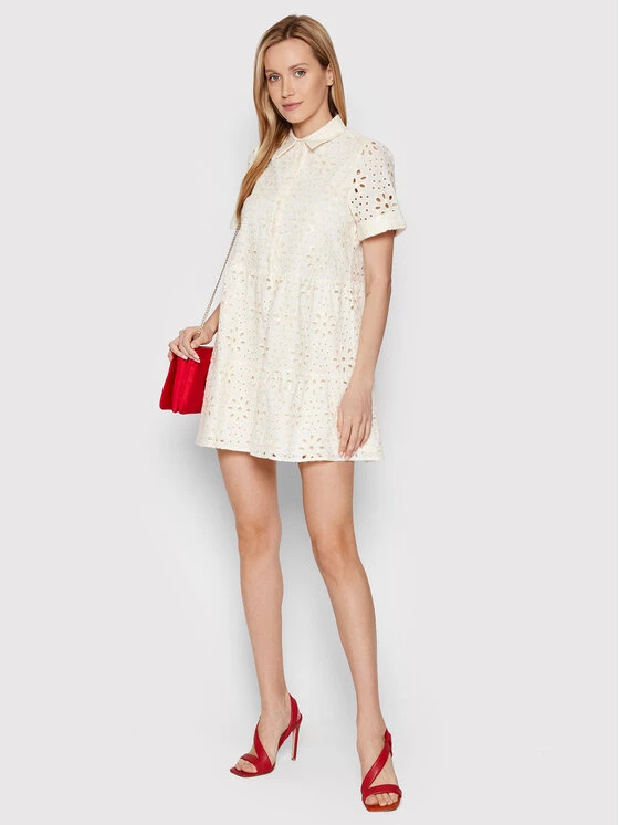 Desigual Γυναίκες Φορέματα σε Στυλ Πουκάμισο & Σεμιζιέ Φόρεμα πουκάμισο Tallin 22SWVW04 Μπεζ Regular Fit 4 Desigual Γυναίκες Φορέματα σε Στυλ Πουκάμισο & Σεμιζιέ Φόρεμα πουκάμισο Tallin 22SWVW04 Μπεζ Regular Fit - Image 2