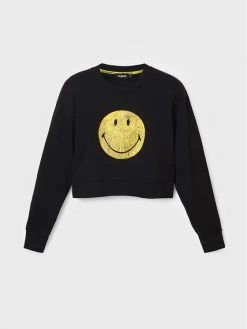 Desigual Γυναίκες Μπλούζες Μπλούζα SMILEY 22WWSK35 Μαύρο Relaxed Fit -Εξοδος Desigual Κατάστημα unnamed file 168
