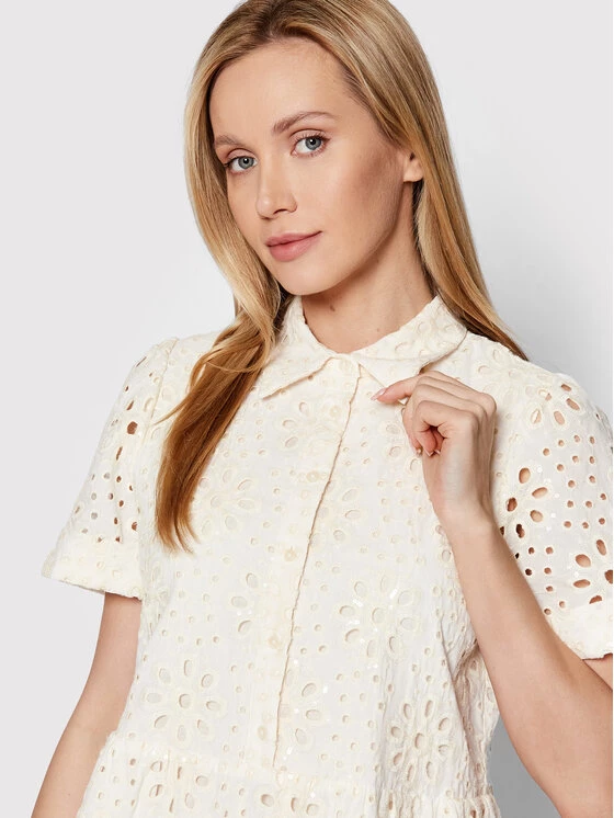 Desigual Γυναίκες Φορέματα σε Στυλ Πουκάμισο & Σεμιζιέ Φόρεμα πουκάμισο Tallin 22SWVW04 Μπεζ Regular Fit 6 Desigual Γυναίκες Φορέματα σε Στυλ Πουκάμισο & Σεμιζιέ Φόρεμα πουκάμισο Tallin 22SWVW04 Μπεζ Regular Fit - Image 4