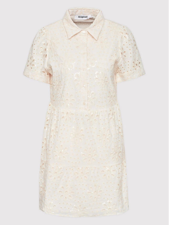 Desigual Γυναίκες Φορέματα σε Στυλ Πουκάμισο & Σεμιζιέ Φόρεμα πουκάμισο Tallin 22SWVW04 Μπεζ Regular Fit 7 Desigual Γυναίκες Φορέματα σε Στυλ Πουκάμισο & Σεμιζιέ Φόρεμα πουκάμισο Tallin 22SWVW04 Μπεζ Regular Fit - Image 5