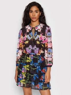 Desigual Γυναίκες Καθημερινά Φορέματα Φόρεμα καθημερινό MONSIEUR CHRISTIAN LACROIX Lyon 22SWVK46 Μαύρο Regular Fit