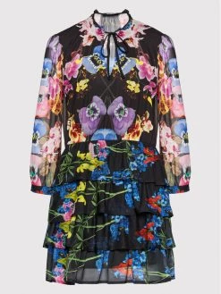 Desigual Γυναίκες Καθημερινά Φορέματα Φόρεμα καθημερινό MONSIEUR CHRISTIAN LACROIX Lyon 22SWVK46 Μαύρο Regular Fit -Εξοδος Desigual Κατάστημα unnamed file 1687