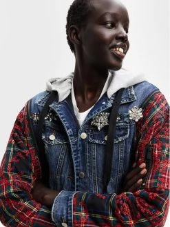 Desigual Γυναίκες Τζιν Μπουφάν Τζιν μπουφάν Wichita 22WWEWAY Έγχρωμο Oversize -Εξοδος Desigual Κατάστημα unnamed file 172