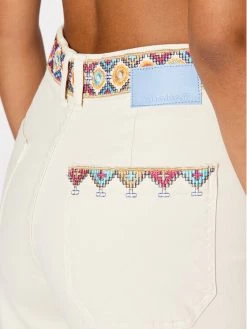 Desigual Γυναίκες Wide Leg Τζιν Awesome 22SWDD03 Μπεζ Relaxed Fit -Εξοδος Desigual Κατάστημα unnamed file 1731