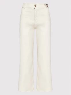 Desigual Γυναίκες Wide Leg Τζιν Awesome 22SWDD03 Μπεζ Relaxed Fit -Εξοδος Desigual Κατάστημα unnamed file 1732