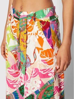 Desigual Γυναίκες Υφασμάτινα Παντελόνια Παντελόνι υφασμάτινο MONSIEUR CHRISTIAN LACROIX Brasil 22SWPW19 Έγχρωμο Regular Fit -Εξοδος Desigual Κατάστημα unnamed file 1741