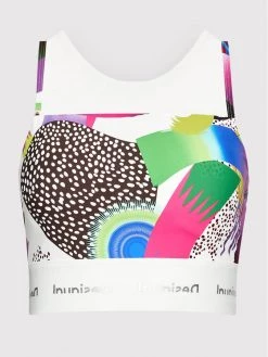 Desigual Γυναίκες Tops Τοπ MONSIEUR CHRISTIAN LACROIX Estraburgo 22SWTKAT Λευκό Slim Fit -Εξοδος Desigual Κατάστημα unnamed file 1747