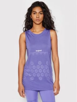 Desigual Γυναίκες Tops Τοπ Tulum 22SWTK74 Μωβ Regular Fit