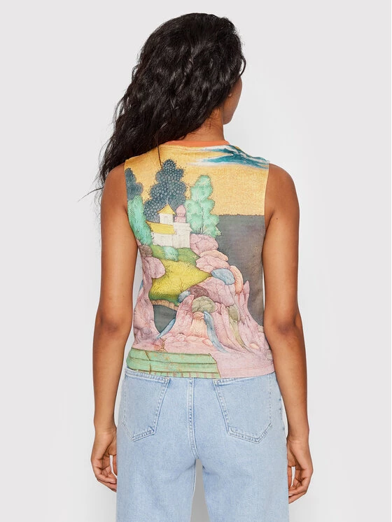 Desigual Γυναίκες Μπλουζάκια Μπλουζάκι Dharma 22SWTK13 Πράσινο Regular Fit 5 Desigual Γυναίκες Μπλουζάκια Μπλουζάκι Dharma 22SWTK13 Πράσινο Regular Fit - Image 3