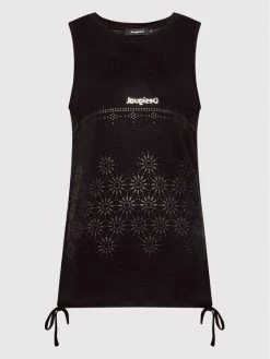 Desigual Γυναίκες Tops Τοπ Tulum 22SWTK74 Μαύρο Regular Fit -Εξοδος Desigual Κατάστημα unnamed file 1787
