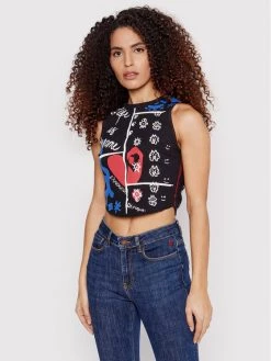 Desigual Γυναίκες Tops Τοπ Leach 22SWTKAZ Μαύρο Slim Fit