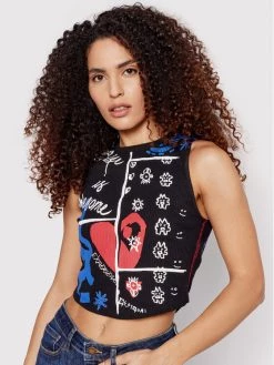 Desigual Γυναίκες Tops Τοπ Leach 22SWTKAZ Μαύρο Slim Fit -Εξοδος Desigual Κατάστημα unnamed file 1791