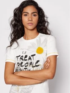 Desigual Γυναίκες T-shirts T-Shirt Daisy 22SWTK61 Λευκό Slim Fit -Εξοδος Desigual Κατάστημα unnamed file 1801