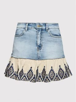 Desigual Γυναίκες Mini Φούστα τζιν Bestal 22SWFD12 Μπλε Slim Fit -Εξοδος Desigual Κατάστημα unnamed file 1807