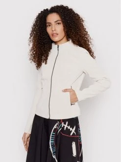 Desigual Γυναίκες Δερμάτινα Μπουφάν Μπουφάν από απομίμηση δέρματος Mar 22SWEW30 Μπεζ Regular Fit