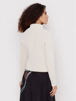 Desigual Γυναίκες Δερμάτινα Μπουφάν Μπουφάν από απομίμηση δέρματος Mar 22SWEW30 Μπεζ Regular Fit -Εξοδος Desigual Κατάστημα unnamed file 1845