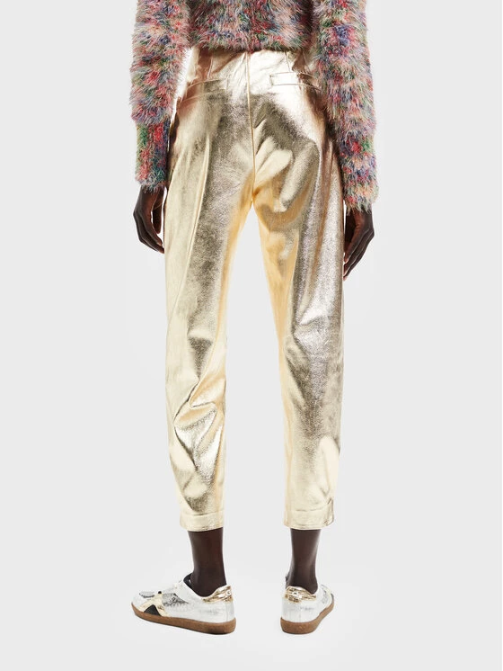 Desigual Γυναίκες Υφασμάτινα Παντελόνια Παντελόνι υφασμάτινο Vicenza 22WWPW21 Χρυσό Regular Fit 5 Desigual Γυναίκες Υφασμάτινα Παντελόνια Παντελόνι υφασμάτινο Vicenza 22WWPW21 Χρυσό Regular Fit - Image 3
