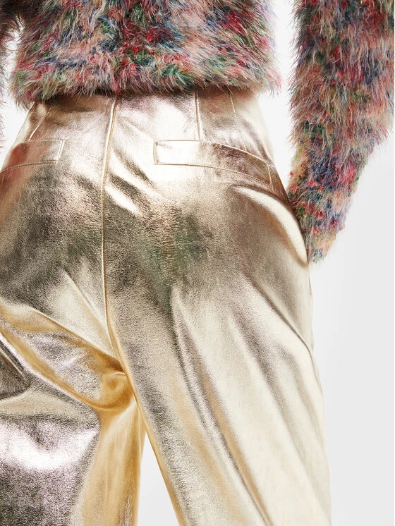 Desigual Γυναίκες Υφασμάτινα Παντελόνια Παντελόνι υφασμάτινο Vicenza 22WWPW21 Χρυσό Regular Fit 6 Desigual Γυναίκες Υφασμάτινα Παντελόνια Παντελόνι υφασμάτινο Vicenza 22WWPW21 Χρυσό Regular Fit - Image 4