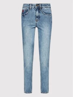 Desigual Γυναίκες Straight Leg Τζιν Scraf 21WWDD05 Μπλε Straight Fit -Εξοδος Desigual Κατάστημα unnamed file 1894