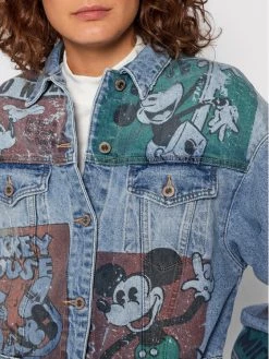 Desigual Γυναίκες Τζιν Μπουφάν Τζιν μπουφάν DISNEY India 21WWED32 Μπλε Oversize -Εξοδος Desigual Κατάστημα unnamed file 1898