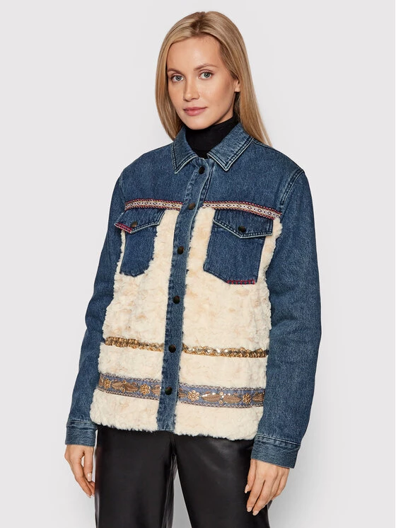 Desigual Γυναίκες Τζιν Μπουφάν Τζιν μπουφάν Inuit 21WWED01 Μπλε Regular Fit 3 Desigual Γυναίκες Τζιν Μπουφάν Τζιν μπουφάν Inuit 21WWED01 Μπλε Regular Fit