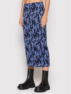 Desigual Γυναίκες Φούστα Midi Shirley 21WWFF03 Σκούρο μπλε Regular Fit