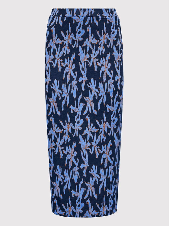 Desigual Γυναίκες Φούστα Midi Shirley 21WWFF03 Σκούρο μπλε Regular Fit 7 Desigual Γυναίκες Φούστα Midi Shirley 21WWFF03 Σκούρο μπλε Regular Fit - Image 5