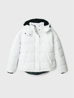 Desigual Γυναίκες Χειμωνιάτικα Μπουφάν Μπουφάν πουπουλένιο Estocolmo 22WWEW18 Λευκό Regular Fit -Εξοδος Desigual Κατάστημα unnamed file 193