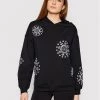 Desigual Γυναίκες Μπλούζες Μπλούζα No Zip Swiss Empoidery 21SOSK03 Μαύρο Regular Fit