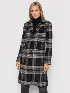 Desigual Γυναίκες Μεταβατικά Παλτά Μάλλινο παλτό Agatha 21WWEW92 Μαύρο Regular Fit