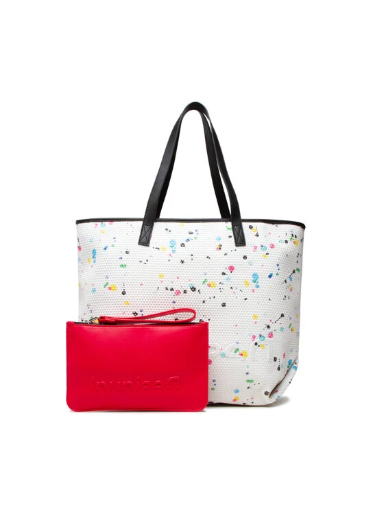 Desigual Γυναίκες Τσάντες Shoppers Τσάντα 22SAXP84 Λευκό 3 Desigual Γυναίκες Τσάντες Shoppers Τσάντα 22SAXP84 Λευκό