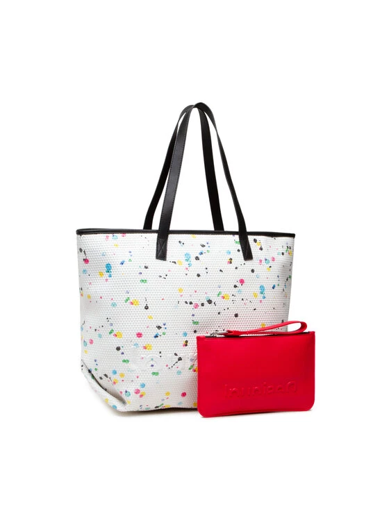 Desigual Γυναίκες Τσάντες Shoppers Τσάντα 22SAXP84 Λευκό 4 Desigual Γυναίκες Τσάντες Shoppers Τσάντα 22SAXP84 Λευκό - Image 2