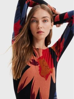 Desigual Γυναίκες Κορμάκια κορμάκι Grandflower 22WWQK04 Μαύρο Slim Fit -Εξοδος Desigual Κατάστημα unnamed file 217